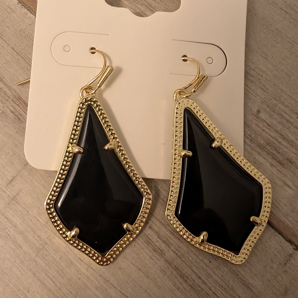 Kendra Scott Alex Earrings Gold And Black